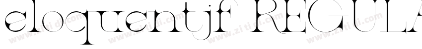 eloquentjf REGULAR P字体转换